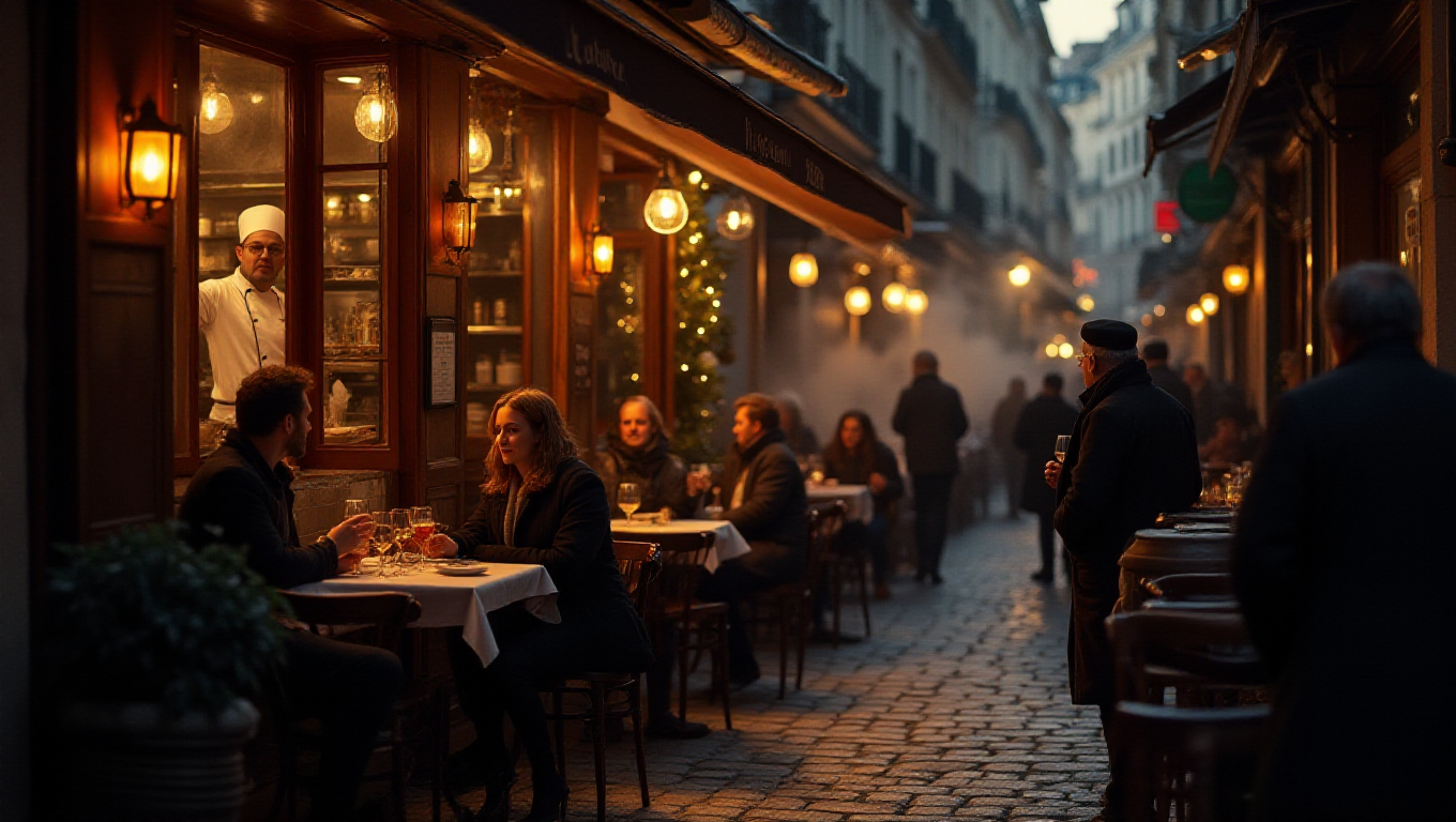 Illustration pour le mot 'bistrot'