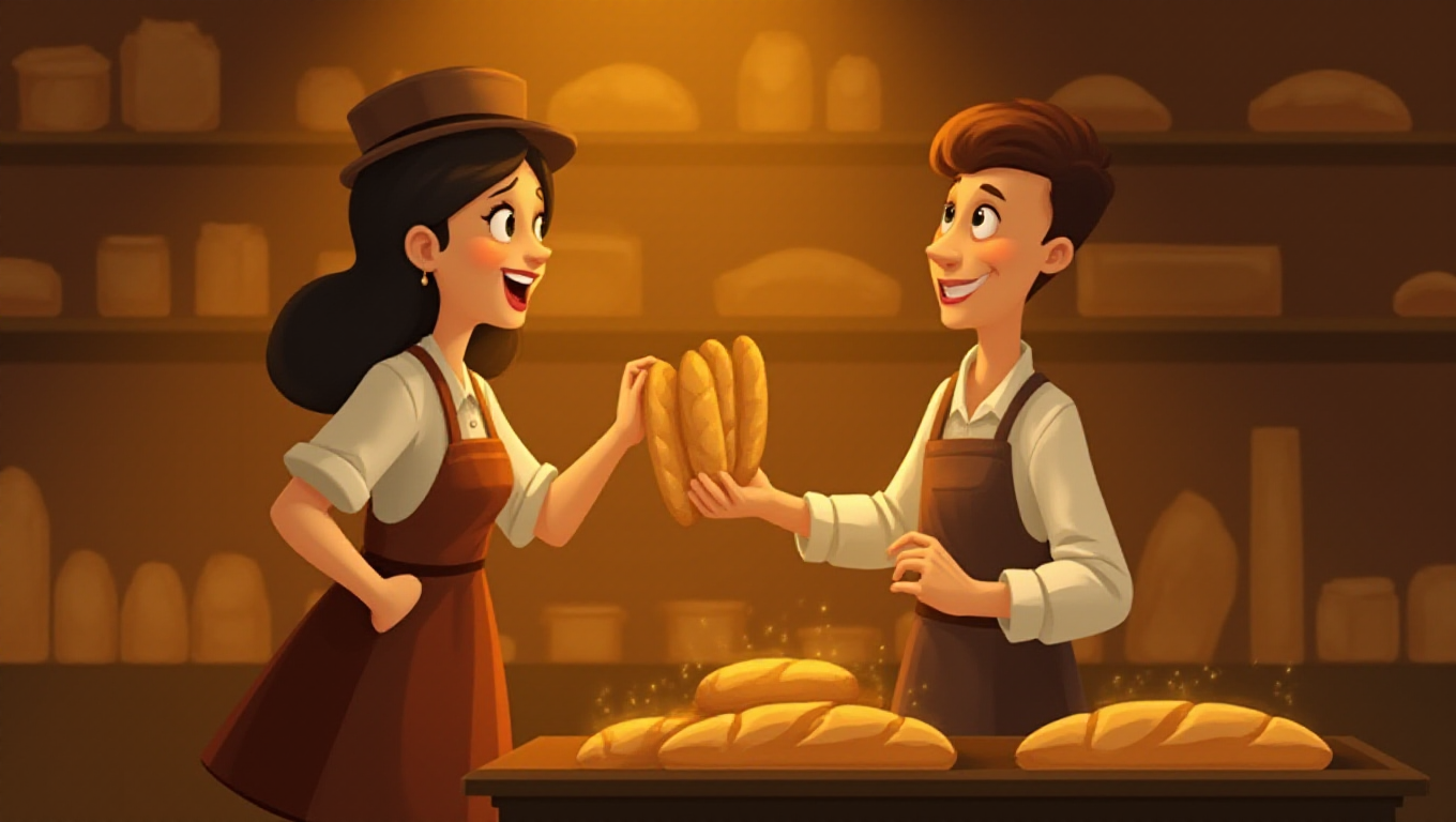 Illustration pour le mot 'boulangerie'