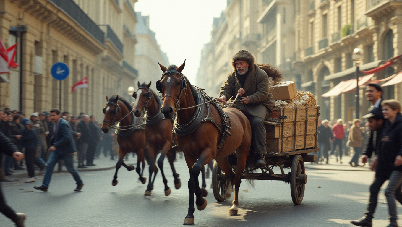 Illustration pour le mot 'charrette'