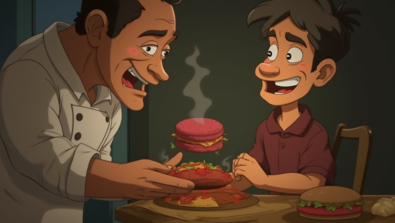 Illustration pour le mot 'cheeseburger'