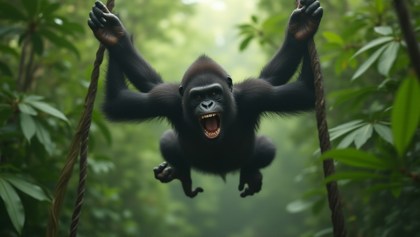 Illustration pour le mot 'chimpanzé'