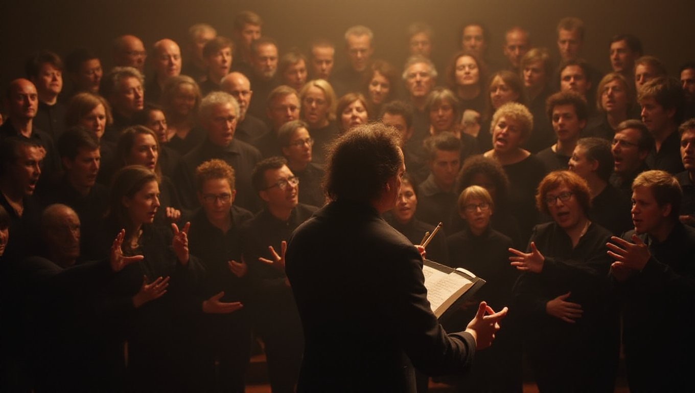 Illustration pour le mot 'choeur'