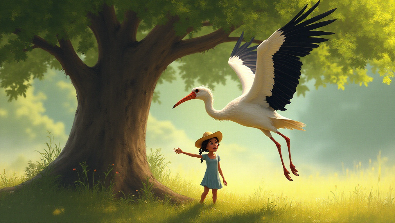 Illustration pour le mot 'cigogne'