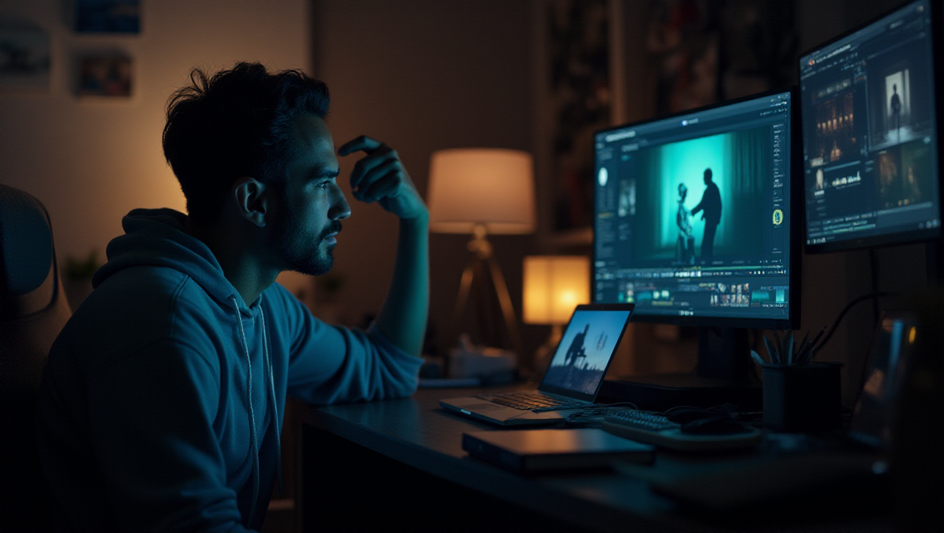 Illustration pour le mot 'cinéaste'