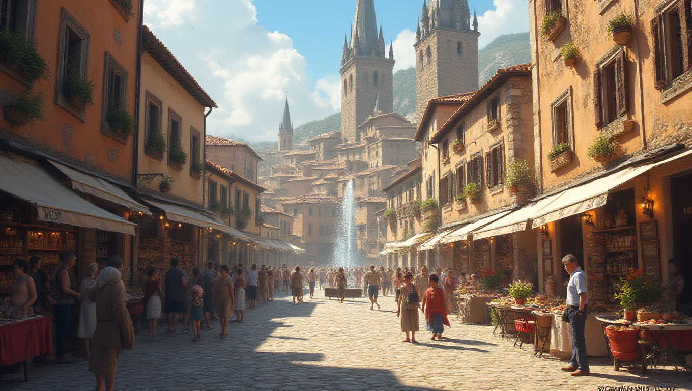 Illustration pour le mot 'cité'