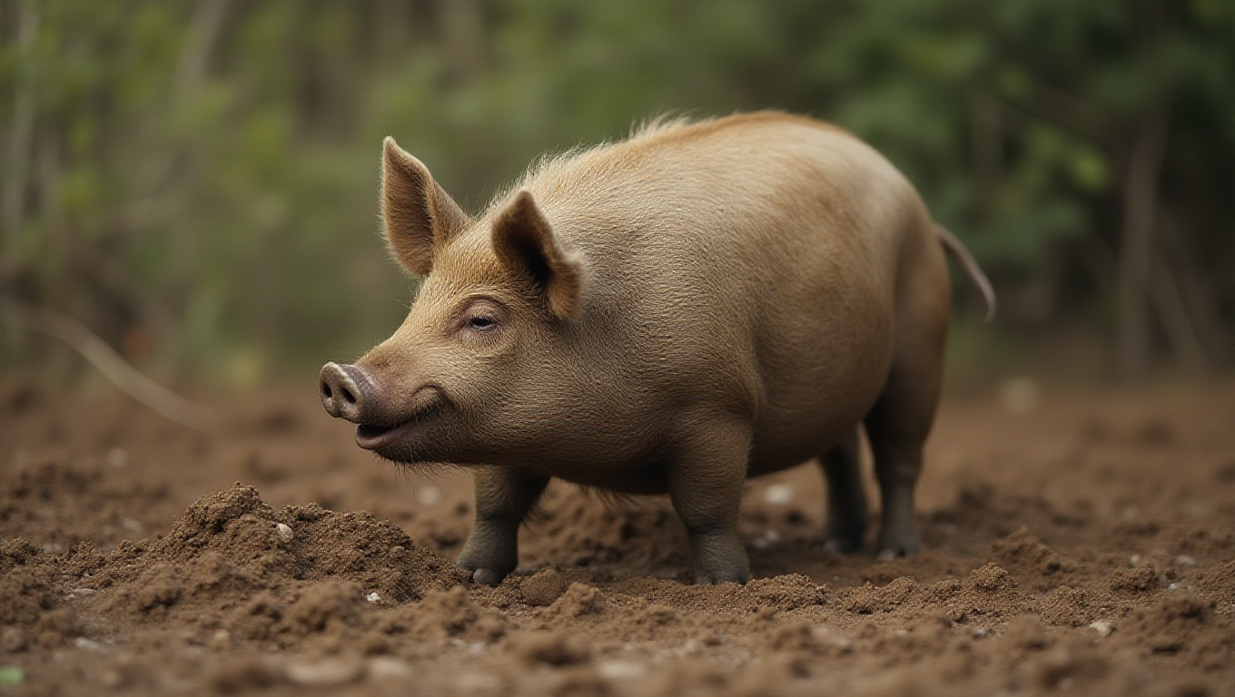 Illustration pour le mot 'cochon'