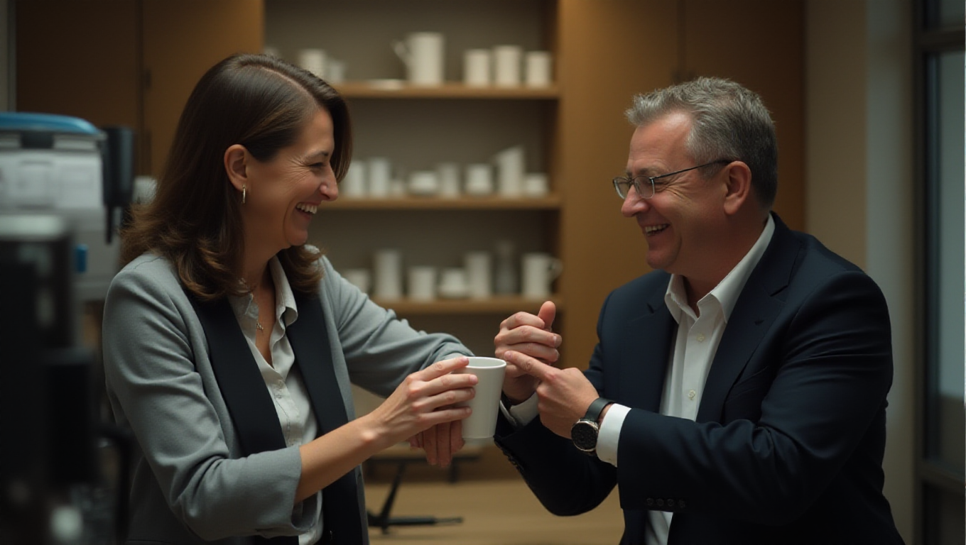 Illustration pour le mot 'collègue'