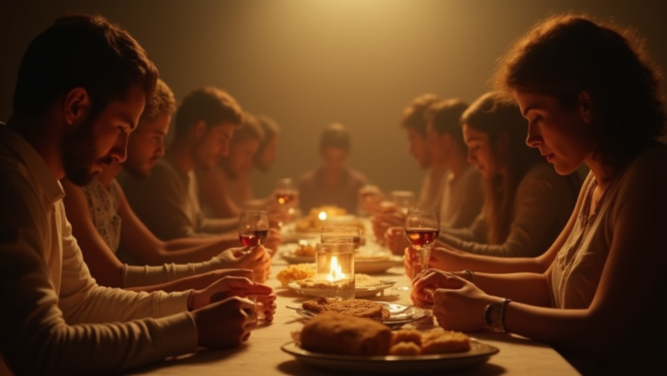 Illustration pour le mot 'communier'