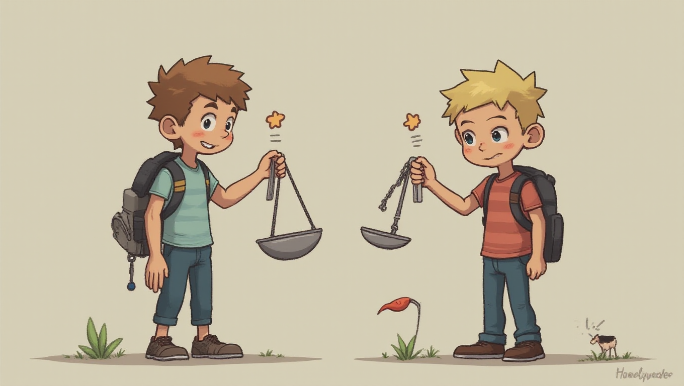 Illustration pour le mot 'comparaison'