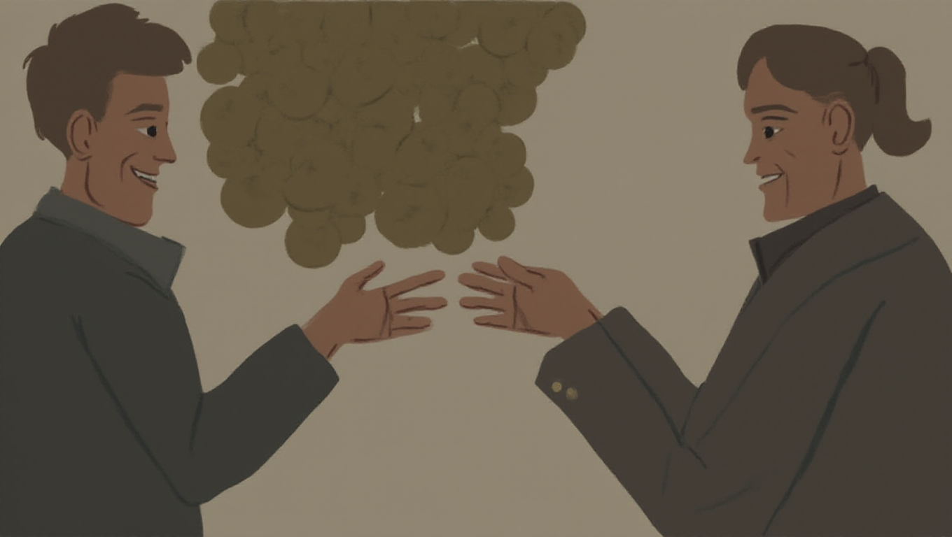 Illustration pour le mot 'comptant'