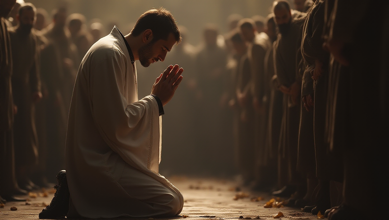 Illustration pour le mot 'confesser'