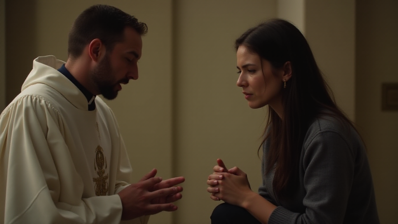 Illustration pour le mot 'confession'