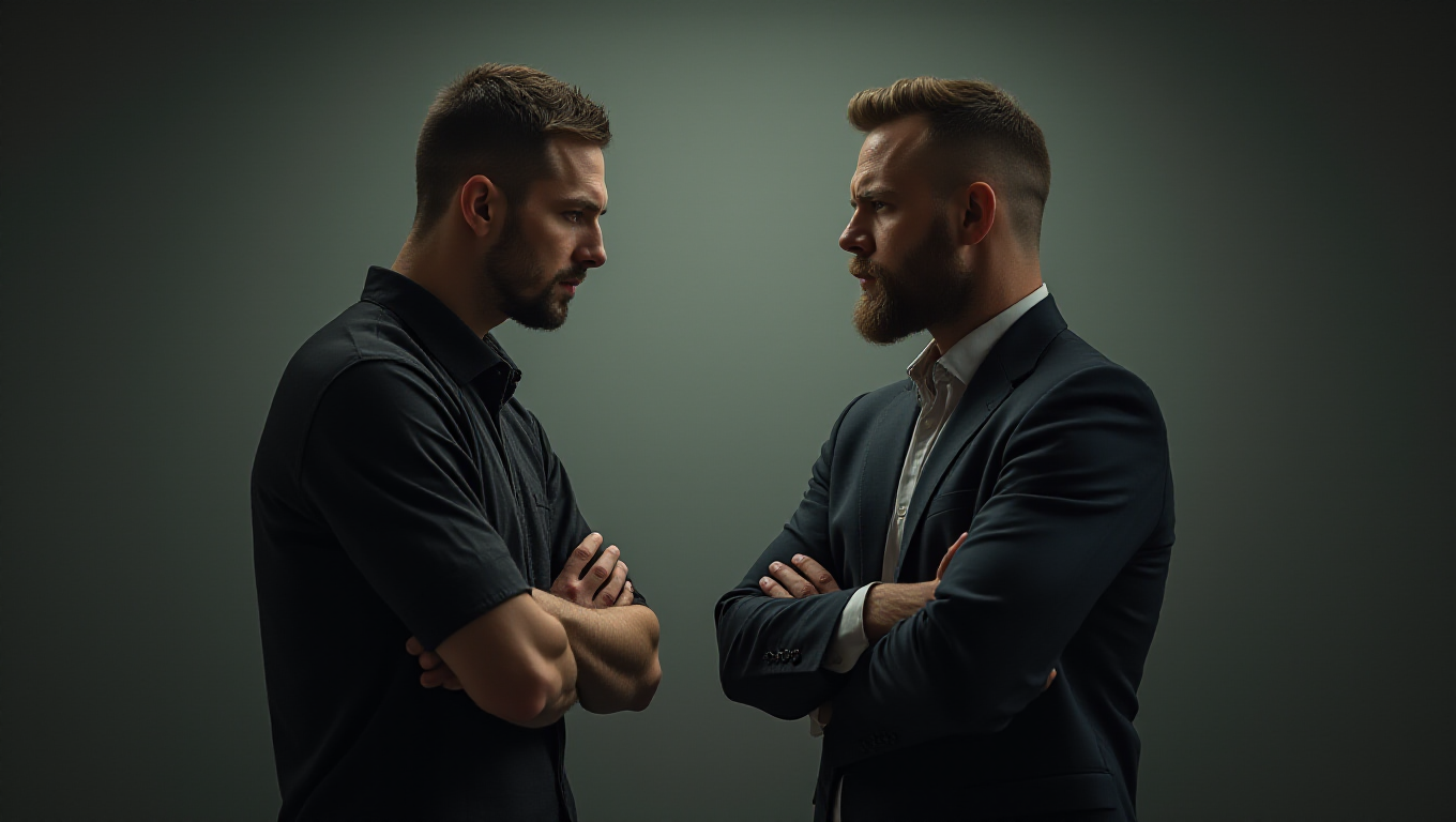 Illustration pour le mot 'confrontation'