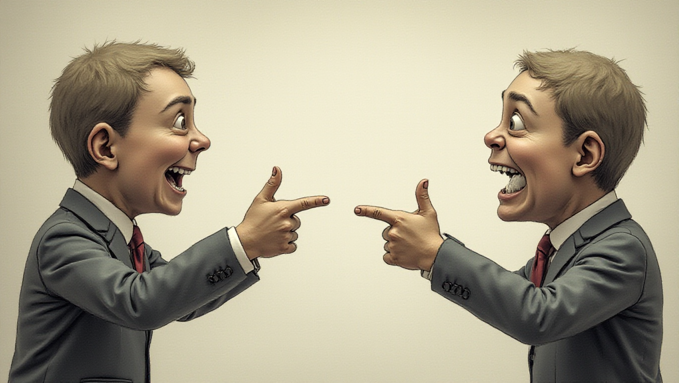 Illustration pour le mot 'contraire'