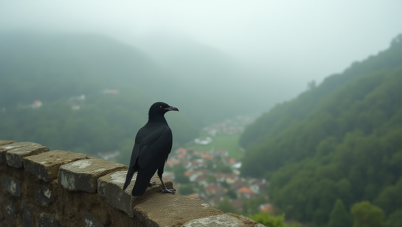 Illustration pour le mot 'corbeau'