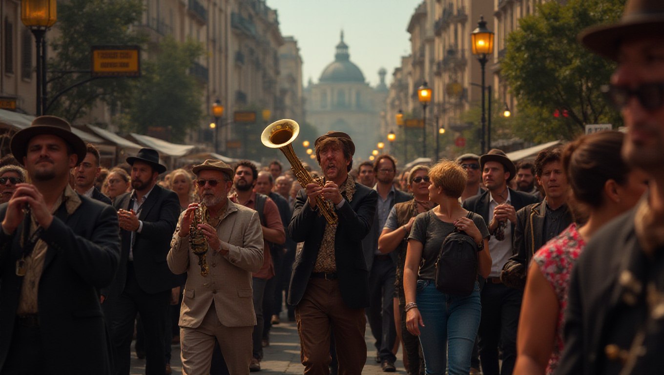 Illustration pour le mot 'cortège'