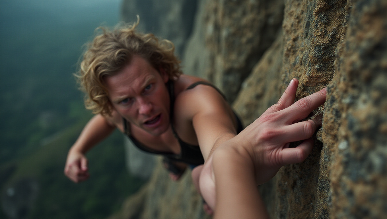 Illustration pour le mot 'cramponner'