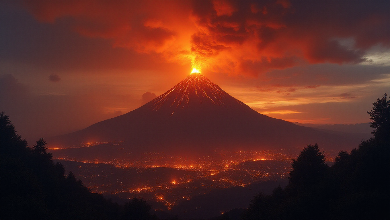 Illustration pour le mot 'cratère'