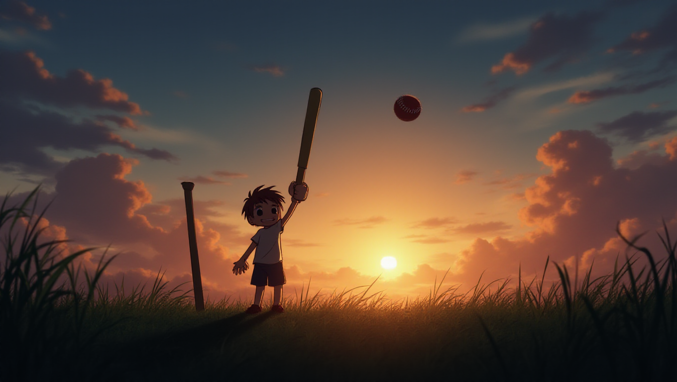 Illustration pour le mot 'cricket'