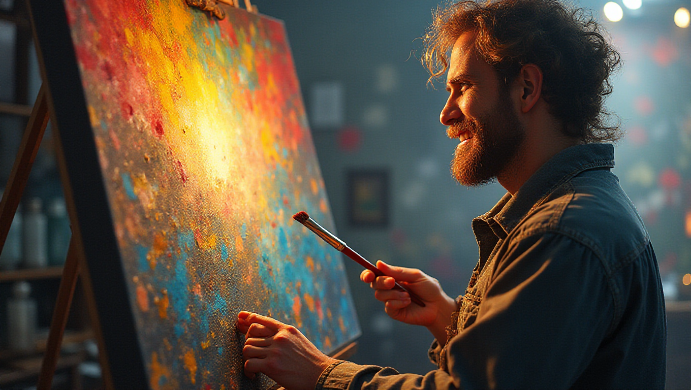 Illustration pour le mot 'créatif'