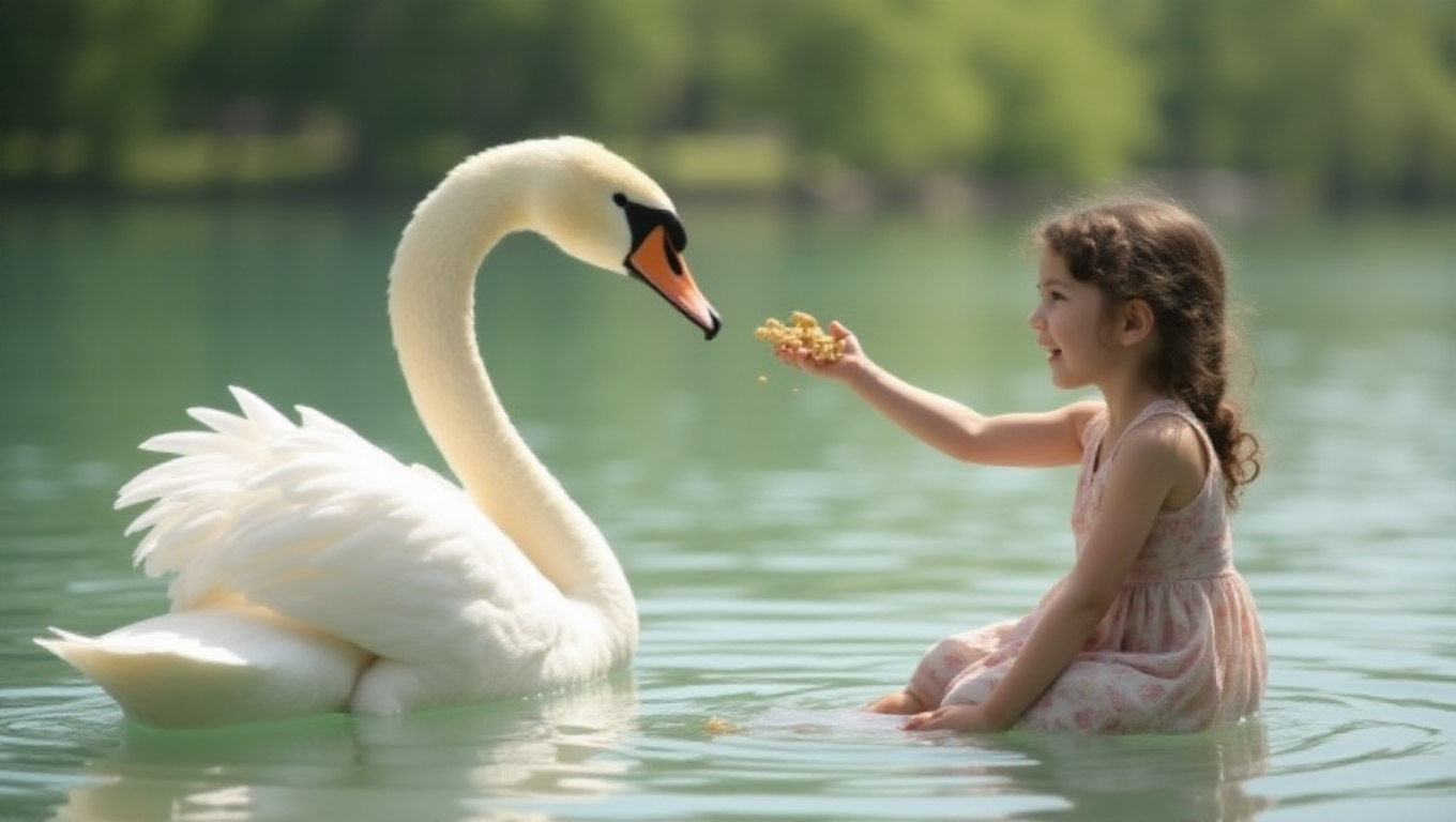 Illustration pour le mot 'cygne'