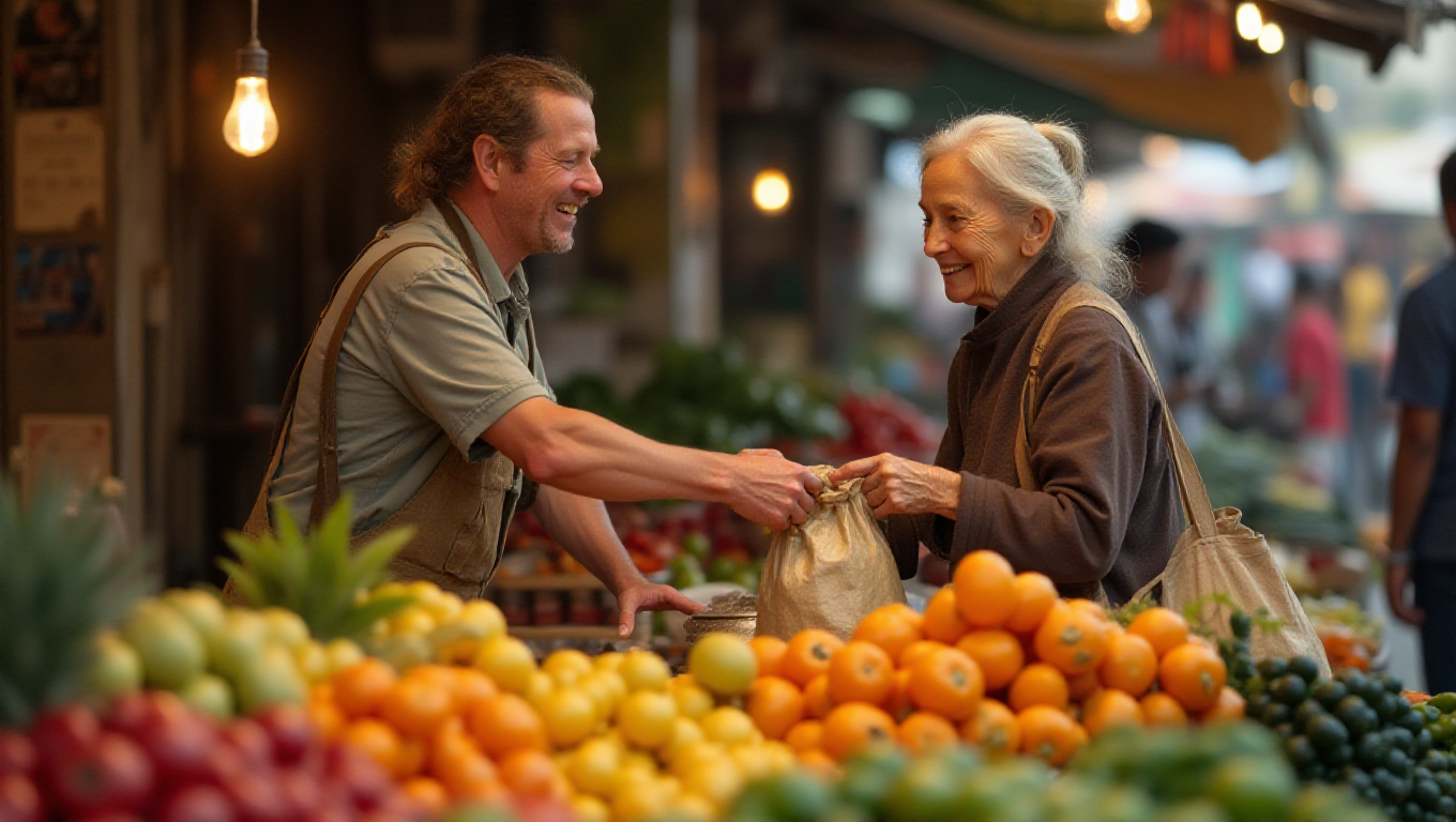 Illustration pour le mot 'denrée'