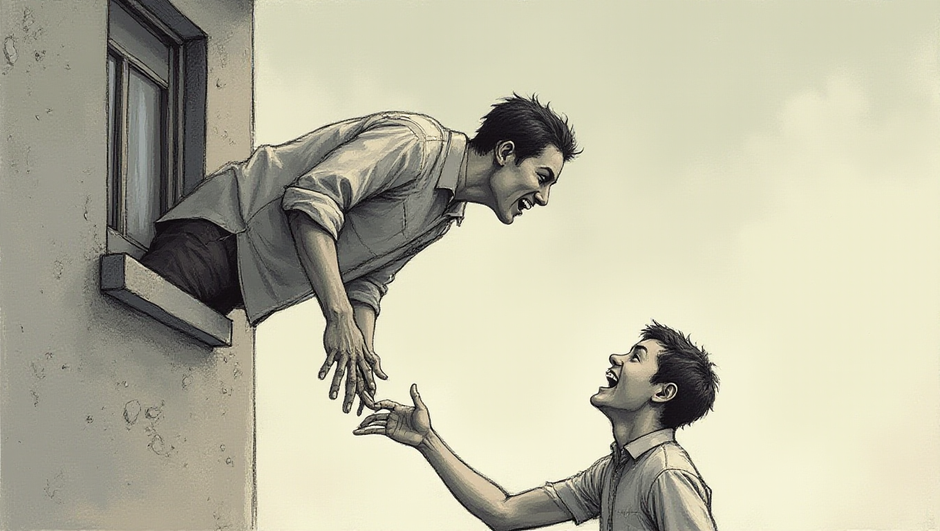 Illustration pour le mot 'descendre'