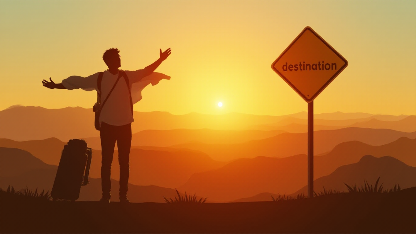 Illustration pour le mot 'destination'