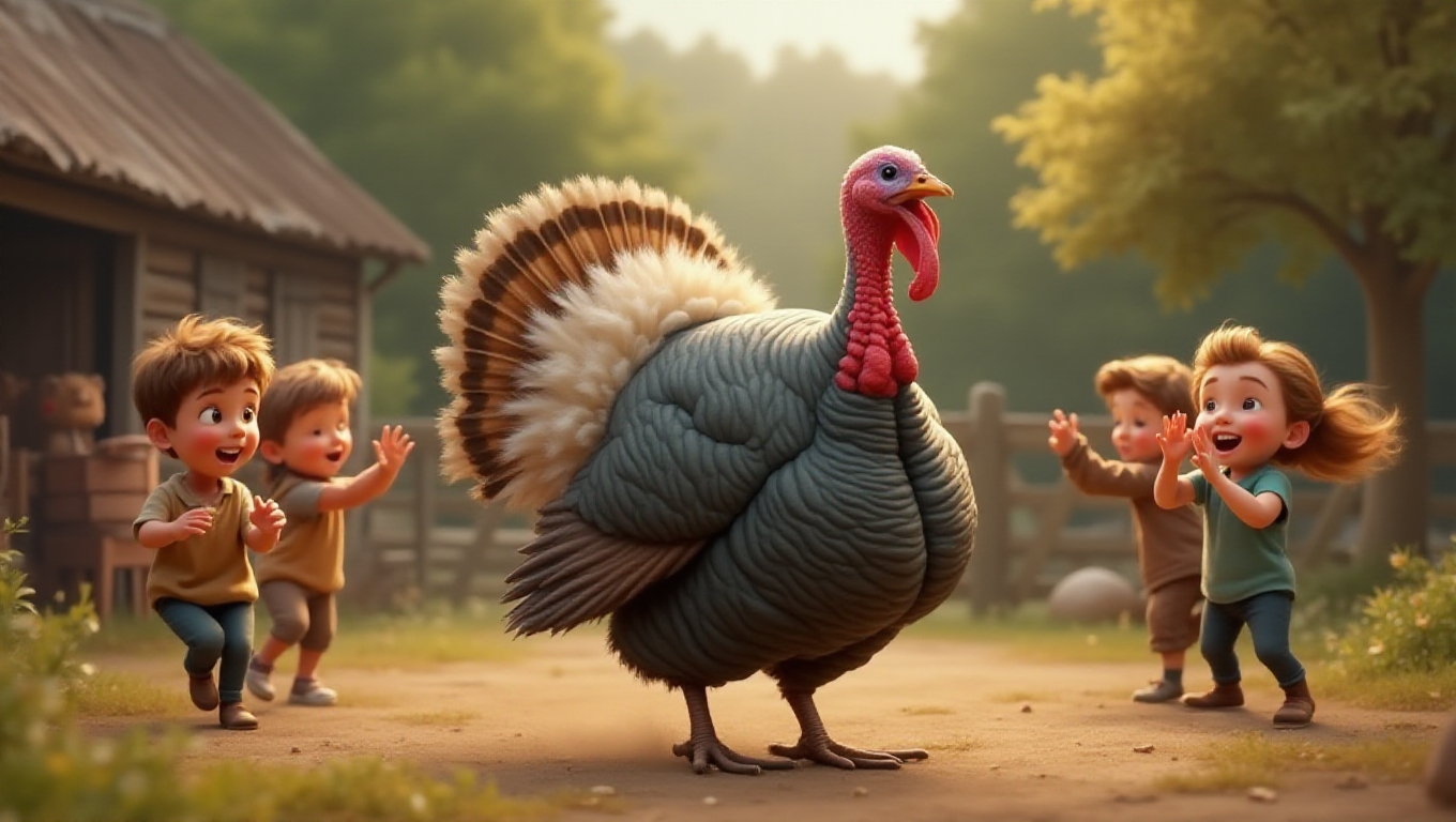 Illustration pour le mot 'dindon'