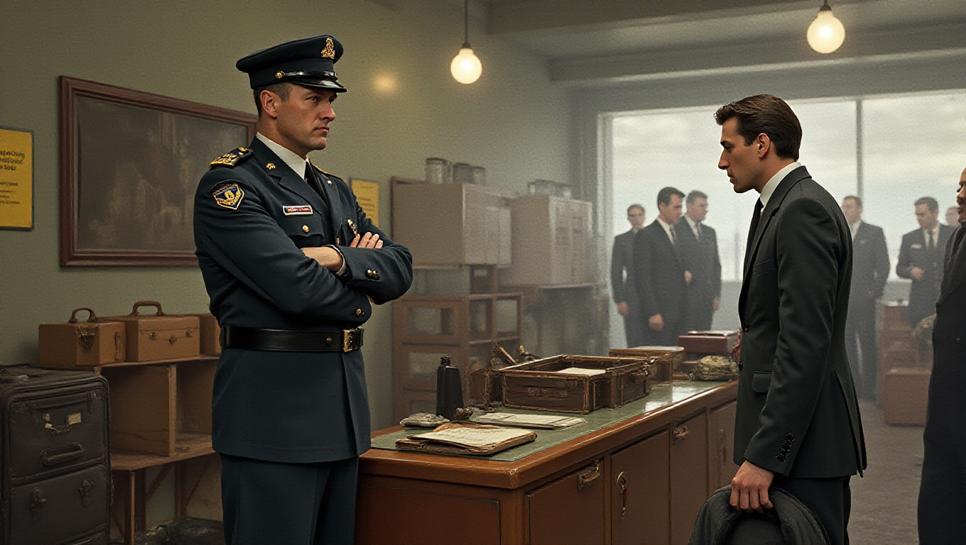 Illustration pour le mot 'douanier'