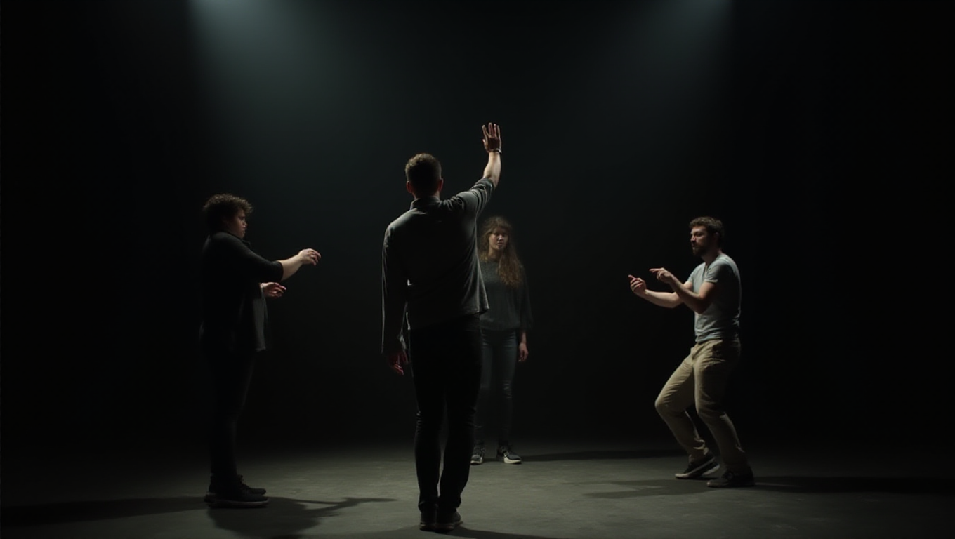 Illustration pour le mot 'dramatiser'