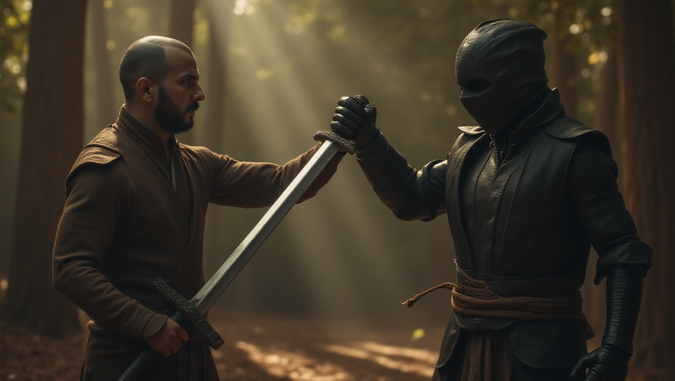 Illustration pour le mot 'duel'