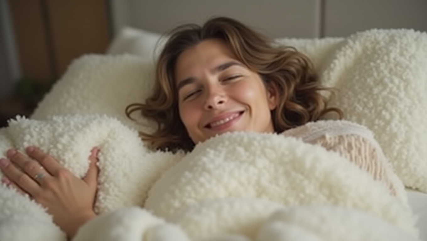 Illustration pour le mot 'duvet'