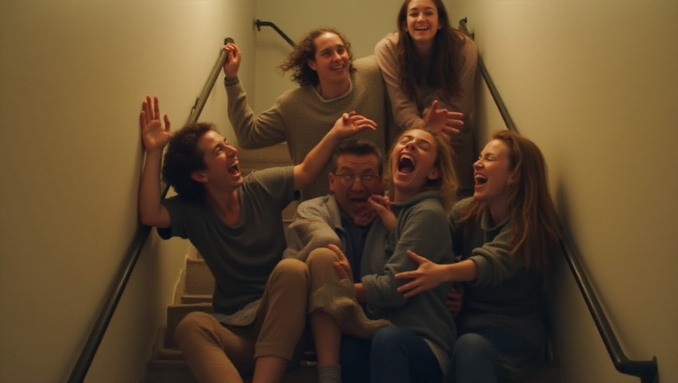 Illustration pour le mot 'débouler'