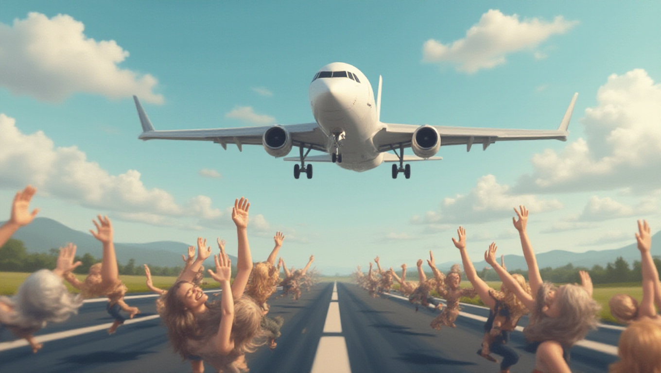 Illustration pour le mot 'décollage'