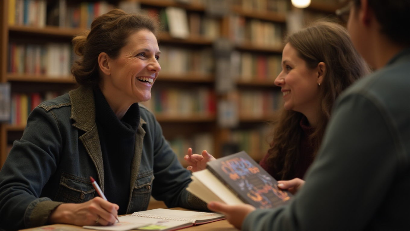 Illustration pour le mot 'dédicacer'