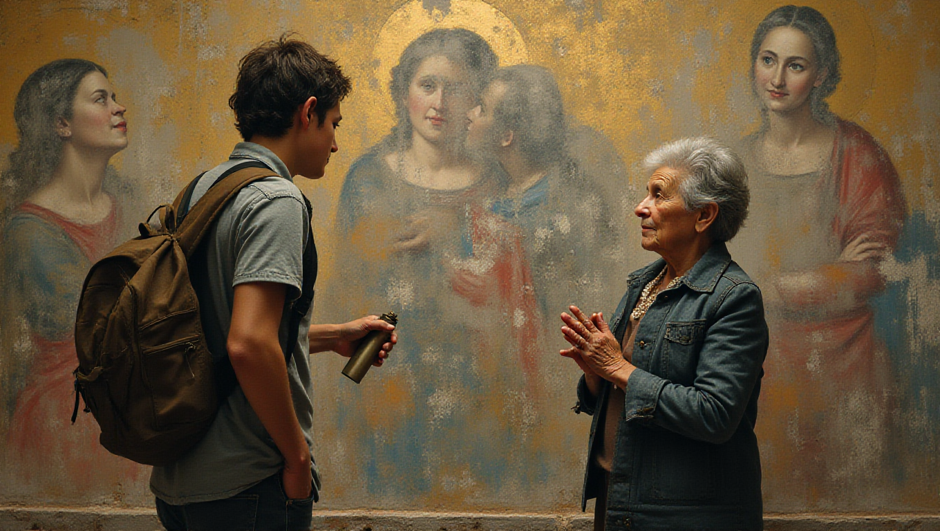 Illustration pour le mot 'défigurer'