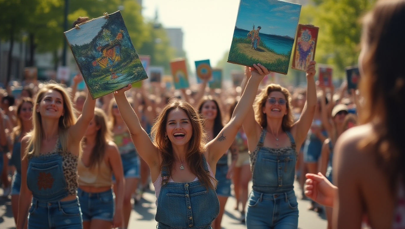 Illustration pour le mot 'défilé'