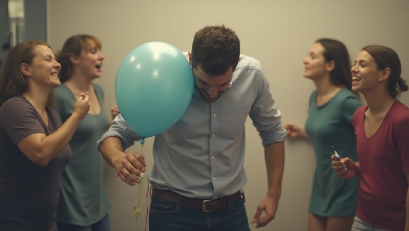 Illustration pour le mot 'dégonflé'