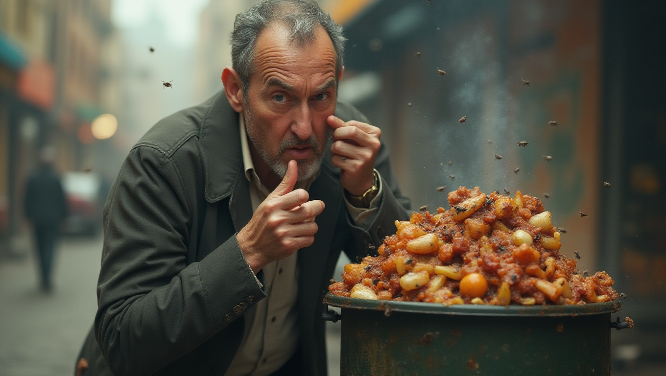 Illustration pour le mot 'dégoûtant'