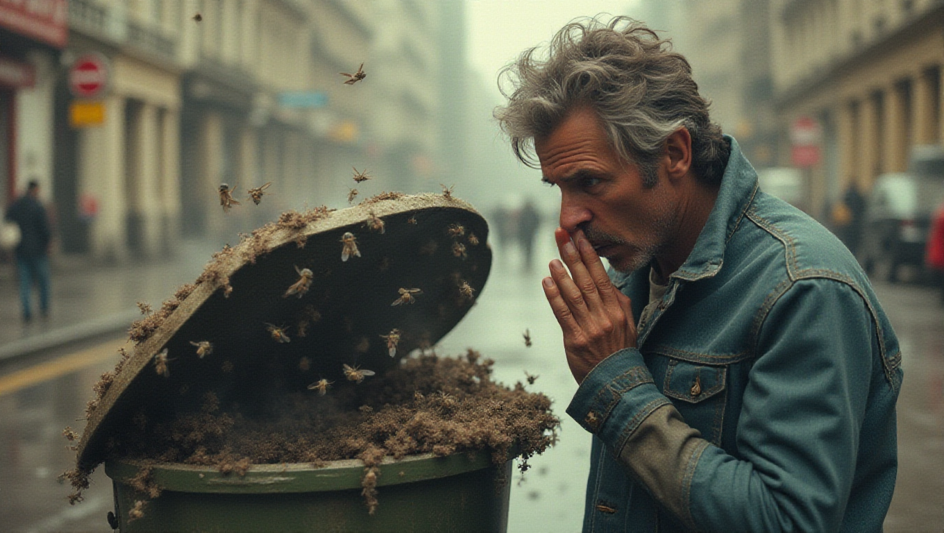 Illustration pour le mot 'dégueulasse'