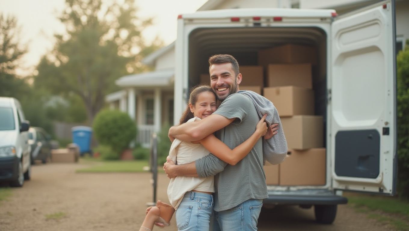 Illustration pour le mot 'déménagement'