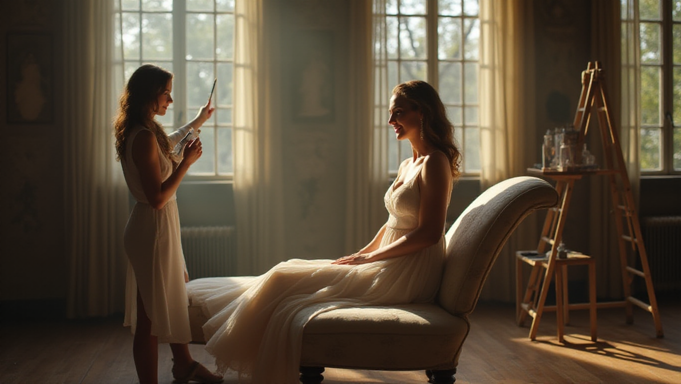 Illustration pour le mot 'dépeindre'