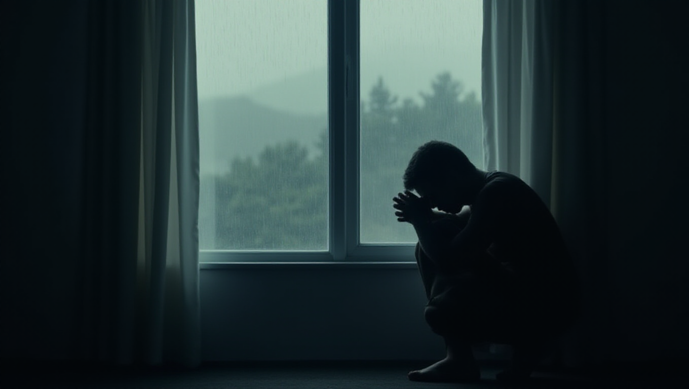 Illustration pour le mot 'déprimé'