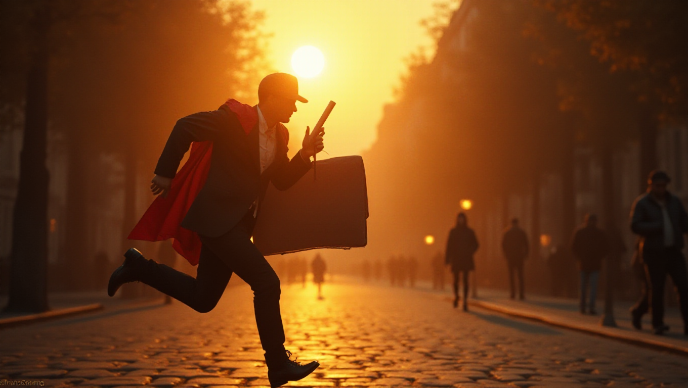 Illustration pour le mot 'dépêcher'