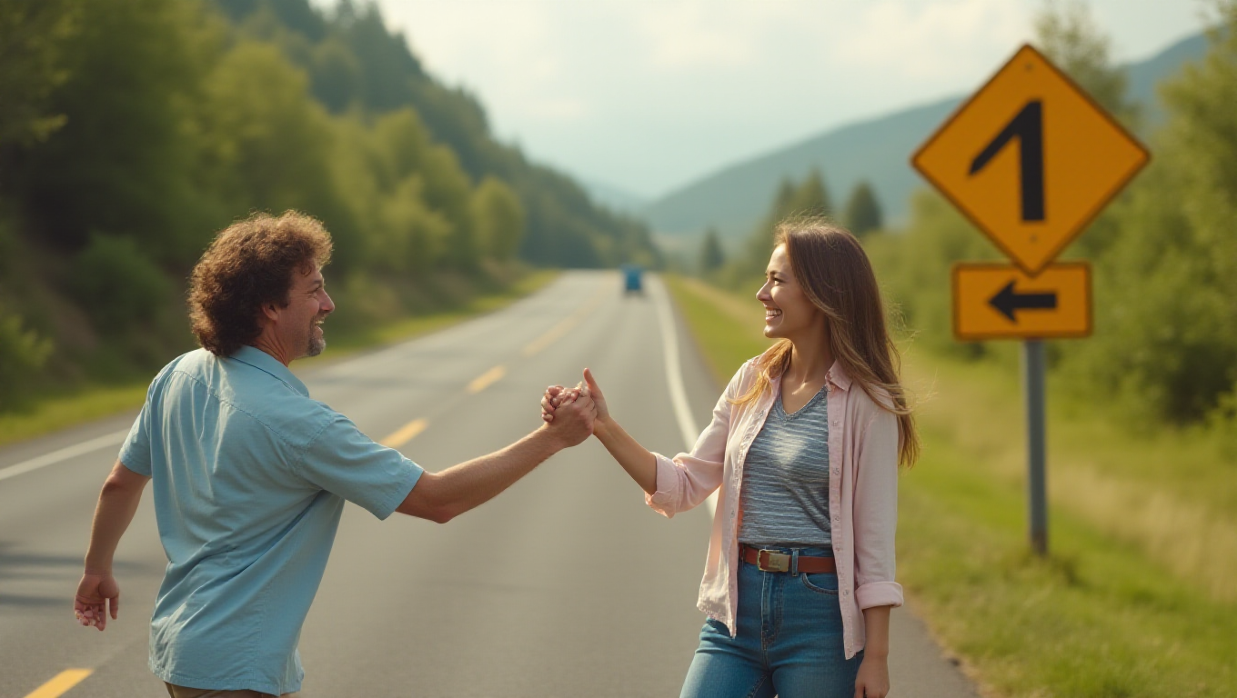 Illustration pour le mot 'détour'