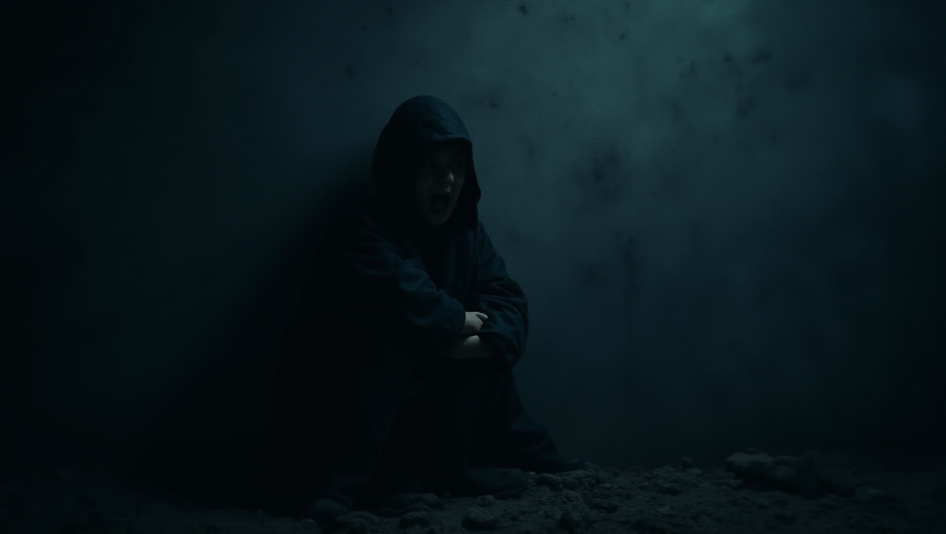 Illustration pour le mot 'effrayé'