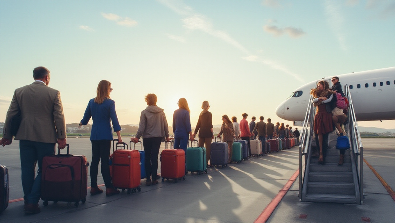 Illustration pour le mot 'embarquement'