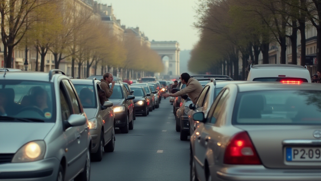 Illustration pour le mot 'embouteillage'