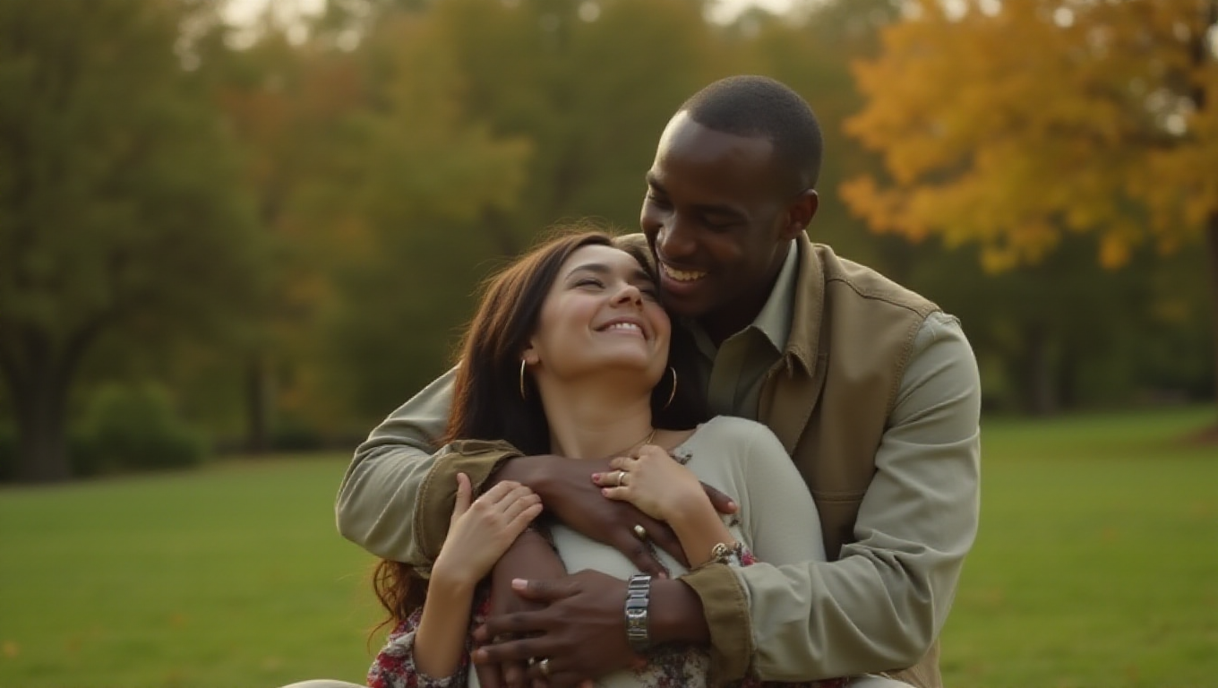 Illustration pour le mot 'embrasser'